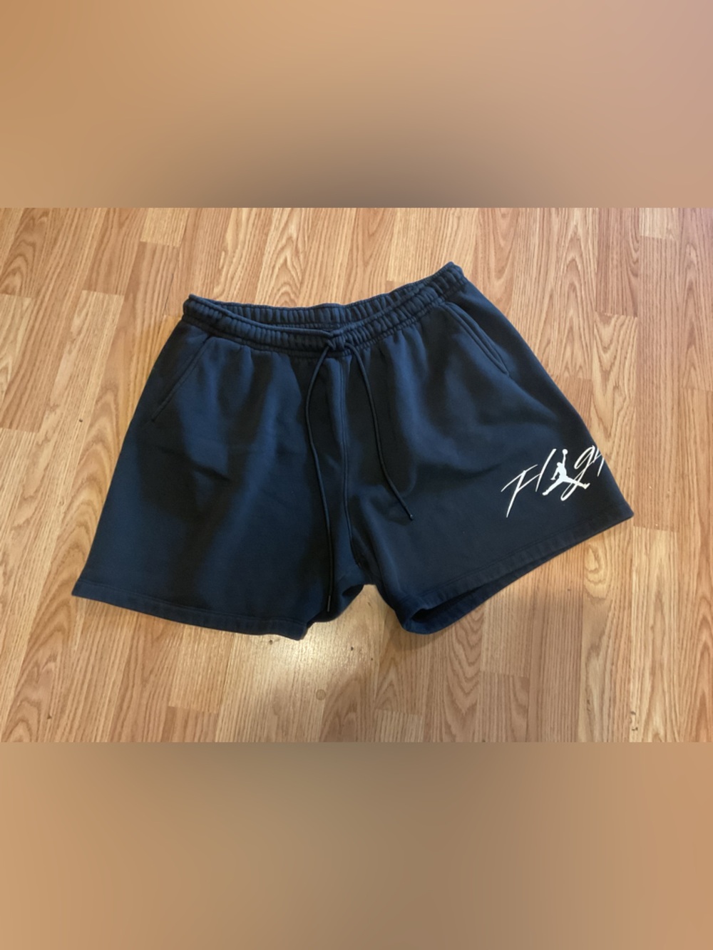NIKE JORDAN MENS XXL FLIGHT FLEECE SHORTS ELASTIC WAIST/DRAWSTRING